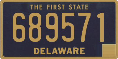 DE license plate 689571
