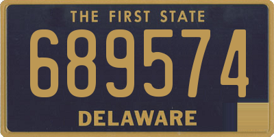DE license plate 689574