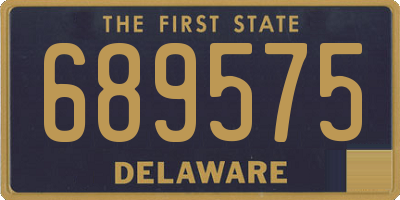 DE license plate 689575