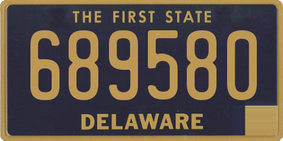 DE license plate 689580