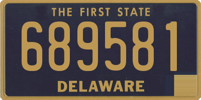 DE license plate 689581