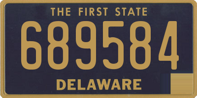 DE license plate 689584