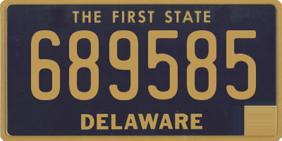 DE license plate 689585