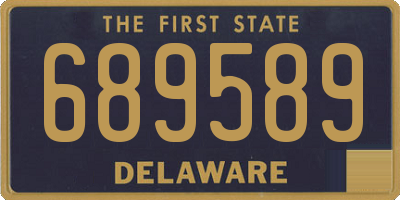 DE license plate 689589