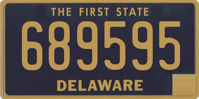 DE license plate 689595