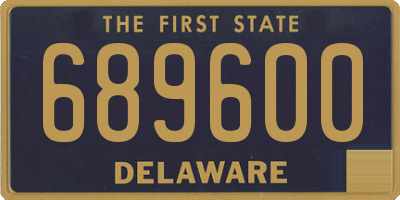 DE license plate 689600