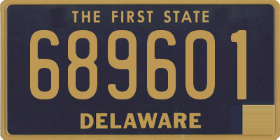DE license plate 689601