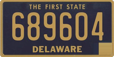 DE license plate 689604