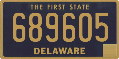 DE license plate 689605