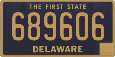 DE license plate 689606