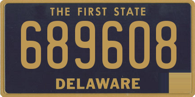 DE license plate 689608