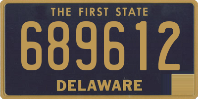 DE license plate 689612