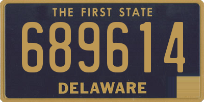 DE license plate 689614