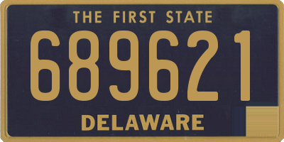 DE license plate 689621