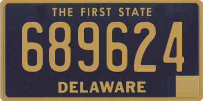 DE license plate 689624
