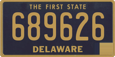 DE license plate 689626