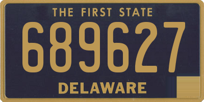 DE license plate 689627