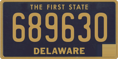 DE license plate 689630