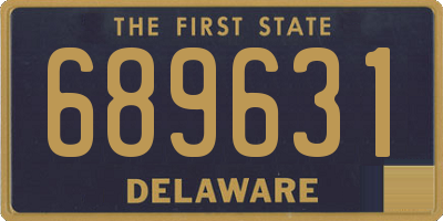 DE license plate 689631