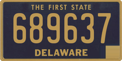DE license plate 689637