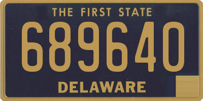 DE license plate 689640