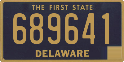 DE license plate 689641