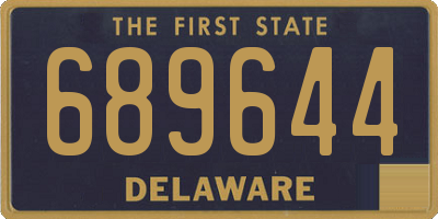DE license plate 689644
