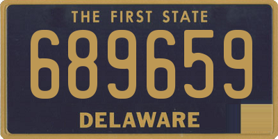 DE license plate 689659