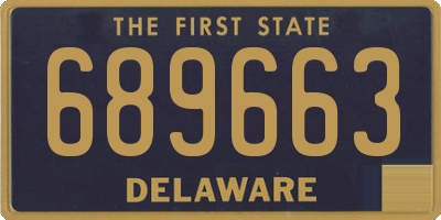 DE license plate 689663