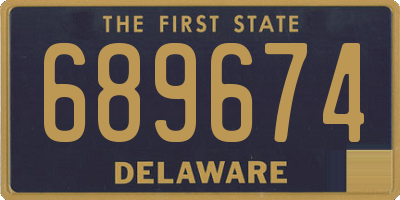 DE license plate 689674