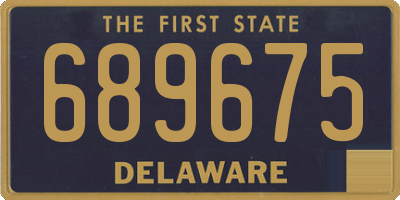 DE license plate 689675