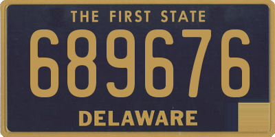 DE license plate 689676