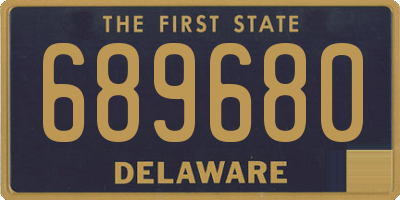 DE license plate 689680