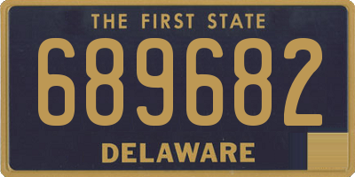 DE license plate 689682