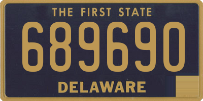 DE license plate 689690