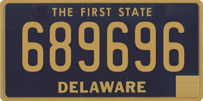 DE license plate 689696