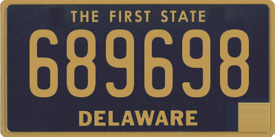 DE license plate 689698