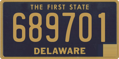 DE license plate 689701
