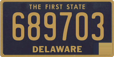DE license plate 689703