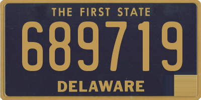 DE license plate 689719