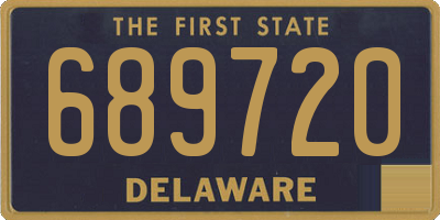 DE license plate 689720