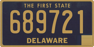 DE license plate 689721