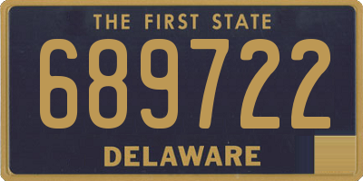 DE license plate 689722
