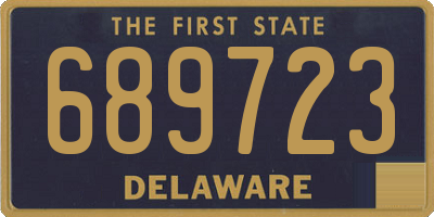 DE license plate 689723