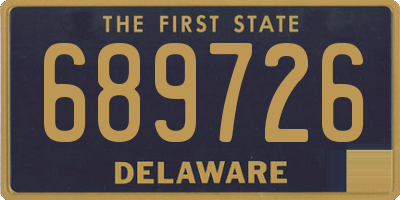 DE license plate 689726