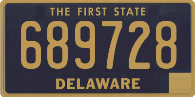 DE license plate 689728