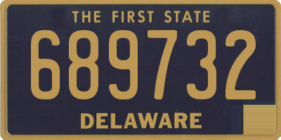 DE license plate 689732