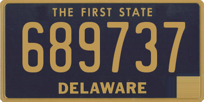 DE license plate 689737