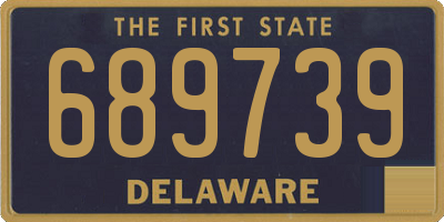 DE license plate 689739