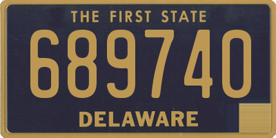 DE license plate 689740